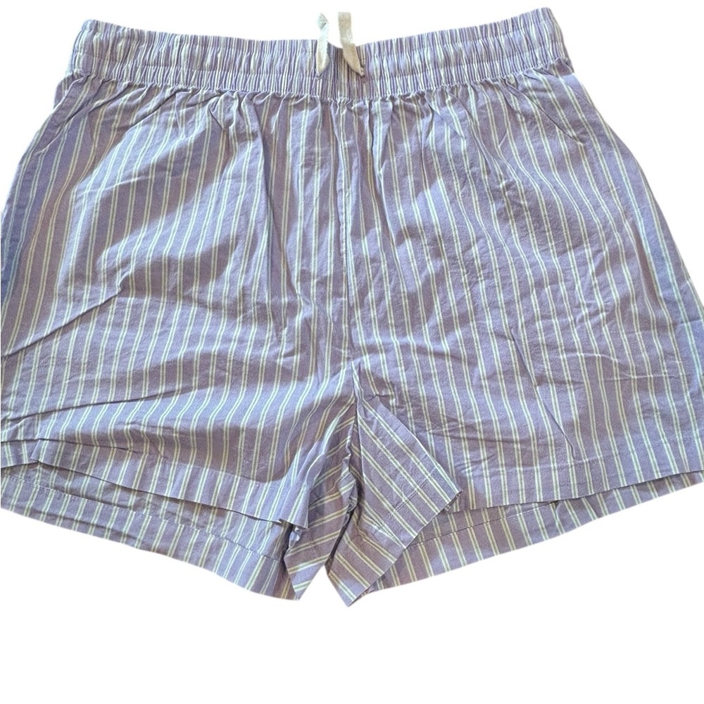 2/$30 Florence By Mills Stripped Cotton Shorts Size Large NWOT